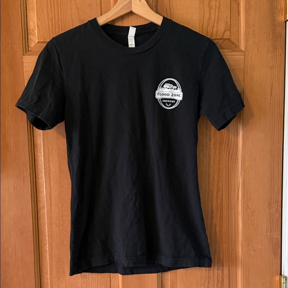 Flood Zone Brewery Size Small Black T-Shirt Men's or Women's Tee Shirt